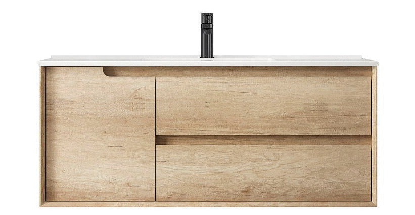 OTTI BYRON NATURAL OAK 1200MM FLOOR STANDING VANITY