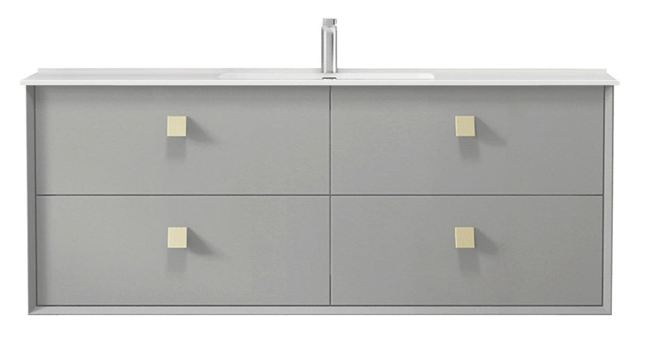 OTTI BOSTON LIGHT GREY 1200MM WALL HUNG VANITY