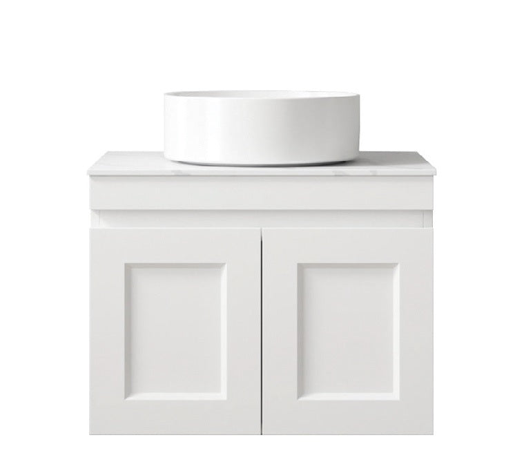 OTTI HAMPTON MARK II MATTE WHITE 600MM WALL HUNG VANITY