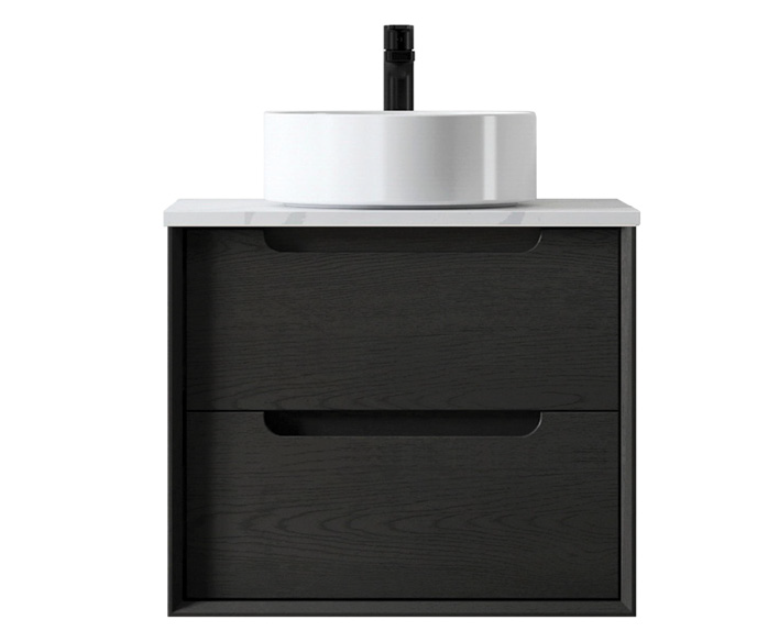 OTTI BYRON BLACK OAK 600MM FLOOR STANDING VANITY