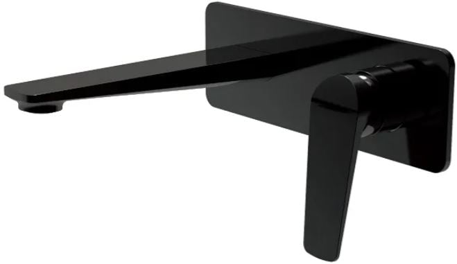 INSPIRE ZEVIO WALL BASIN MIXER MATTE BLACK