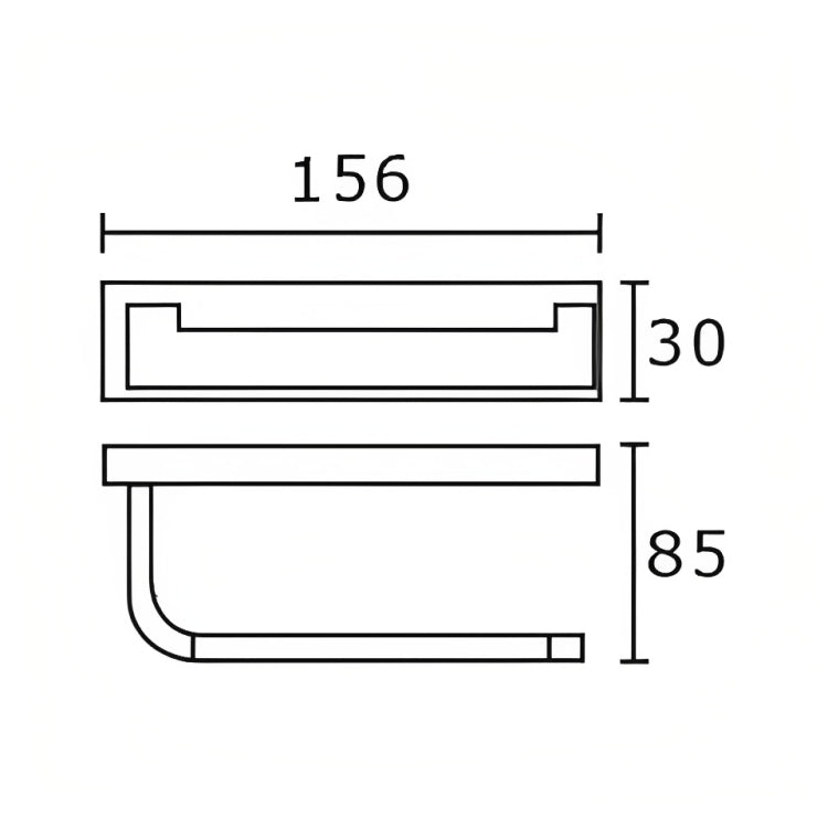 INSPIRE RECXIS TOILET ROLL HOLDER CHROME