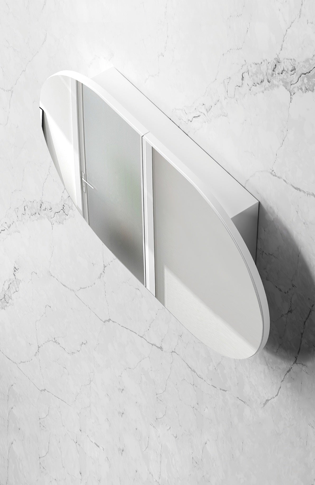 OTTI BONDI MATTE WHITE 1800MM SHAVING CABINET