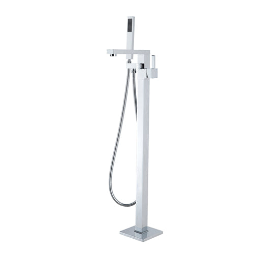 INSPIRE SQUARE STATION STANDING BATH MIXER CHROME