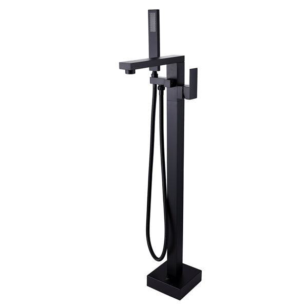 INSPIRE SQUARE STATION STANDING BATH MIXER MATTE BLACK