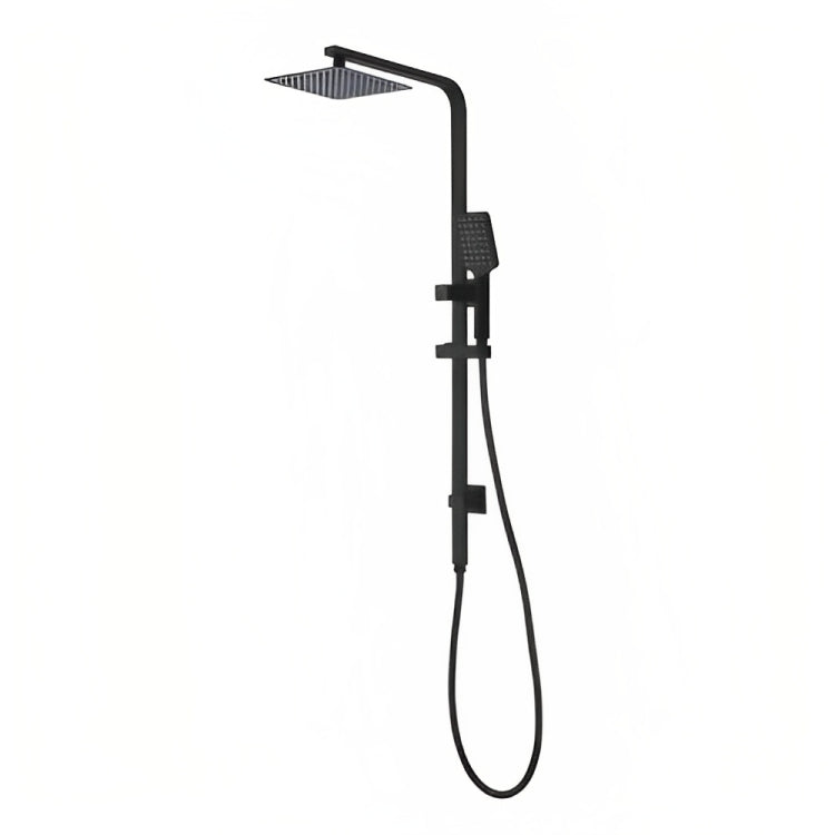 INSPIRE TARAN COMBO SHOWER SET WITH SINGLE HOSE  MATTE BLACK (TOP INLET)