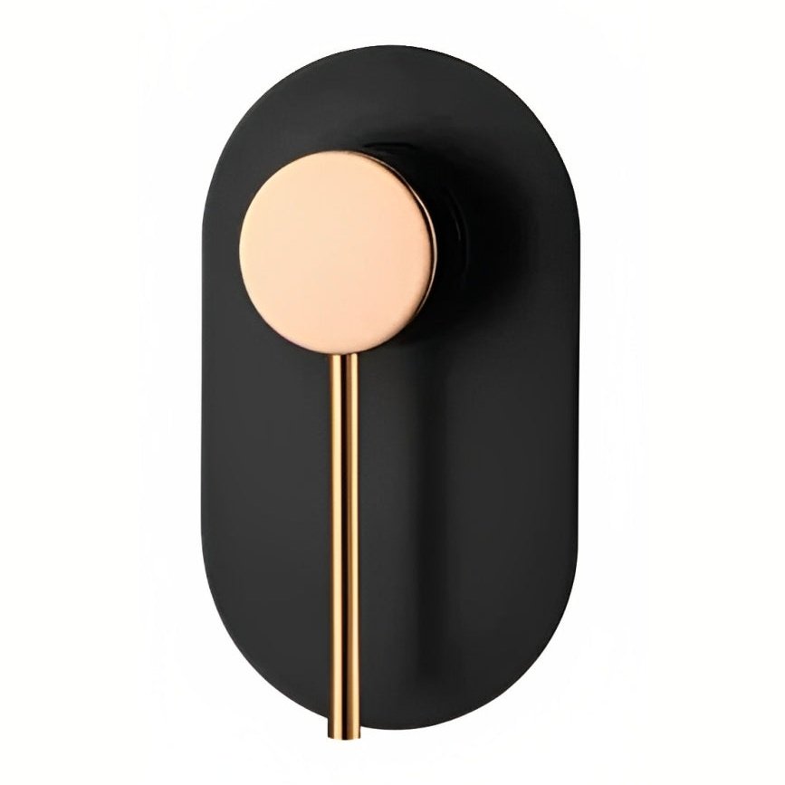 INSPIRE ROUL SHOWER MIXER MATTE BLACK AND ROSE GOLD