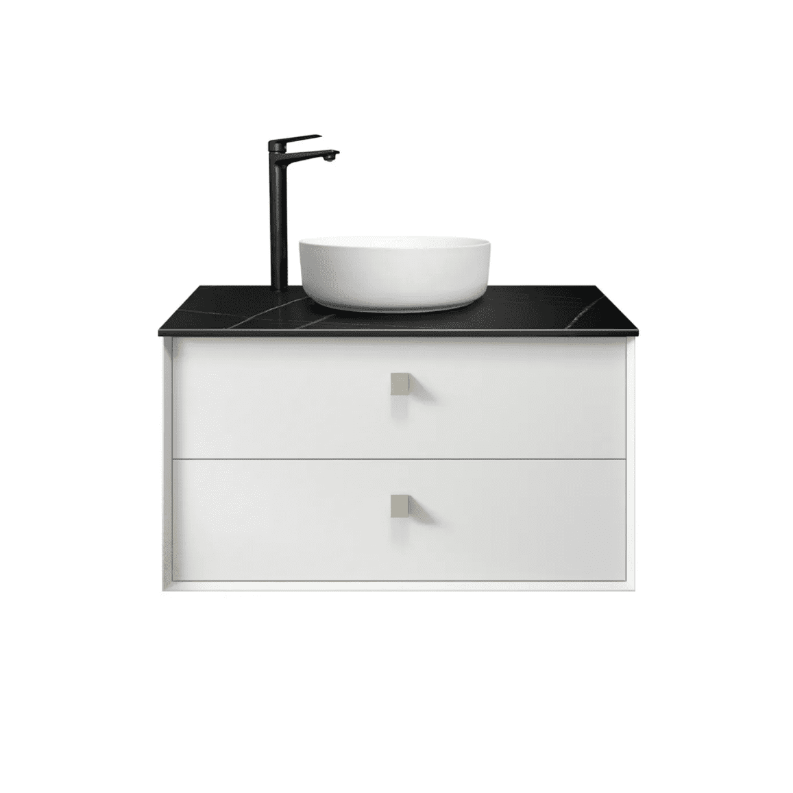 OTTI BOSTON MATTE WHITE 900MM WALL HUNG VANITY