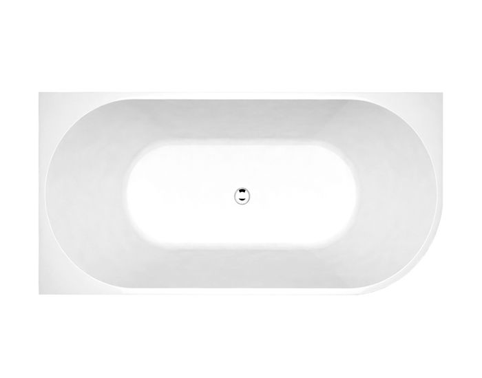 INSPIRE LEFT CORNER NF BATHTUB GLOSS WHITE (AVAILABLE IN 1500MM AND 1700MM)