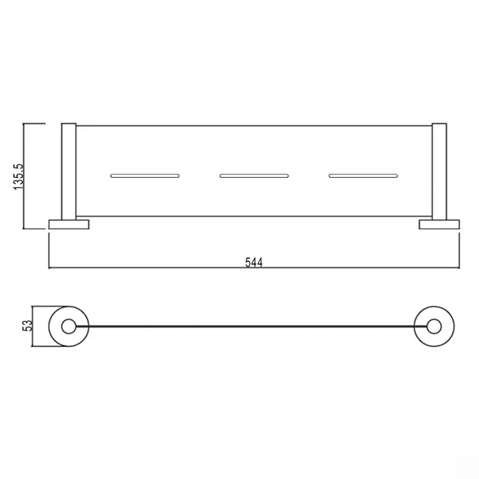 INSPIRE RONDO METAL SHELF MATTE BLACK