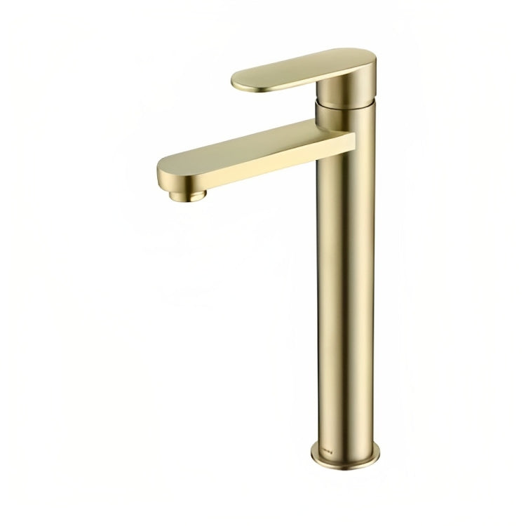 INSPIRE VETTO TALL BASIN MIXER MATTE BLACK AND ROSE GOLD