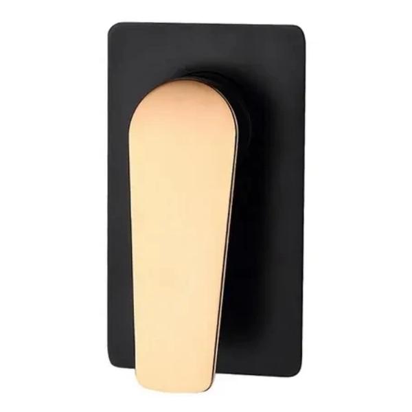 INSPIRE ZEVIO SHOWER WALL MIXER MATTE BLACK AND ROSE GOLD