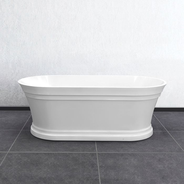 INSPIRE HAMPTON GLOSS WHITE FREESTANDING BATH 1500MM