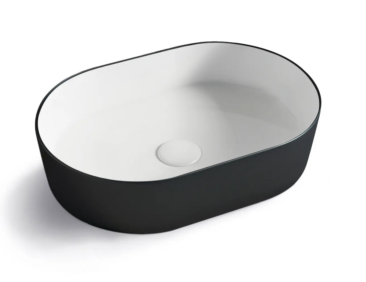 OTTI QUAY OVAL BASIN GLOSS WHITE 500MM