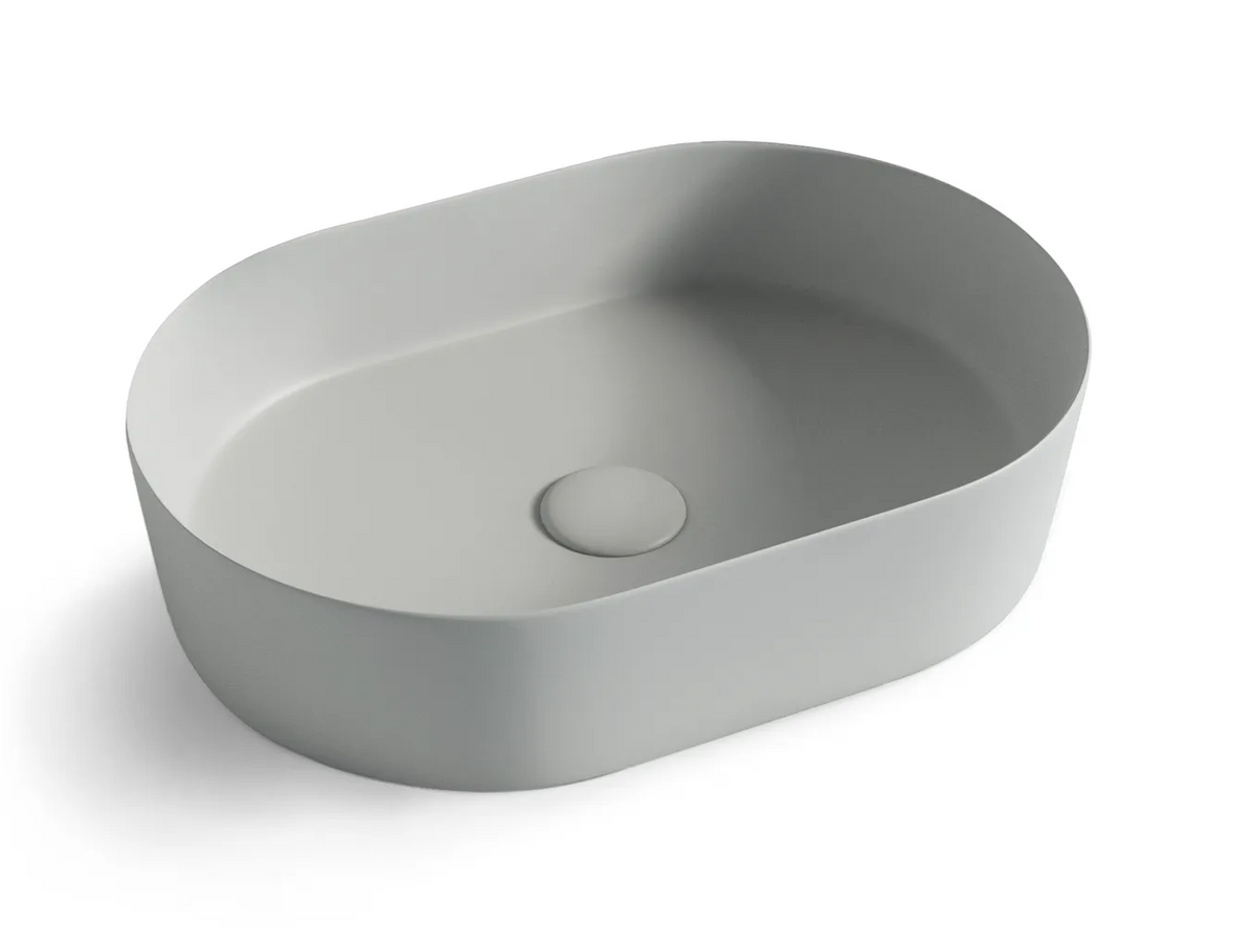 OTTI QUAY OVAL BASIN GLOSS WHITE 500MM