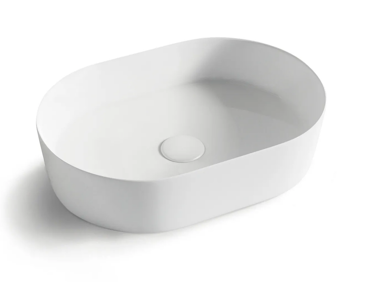 OTTI QUAY OVAL BASIN MATTE GREY 500MM