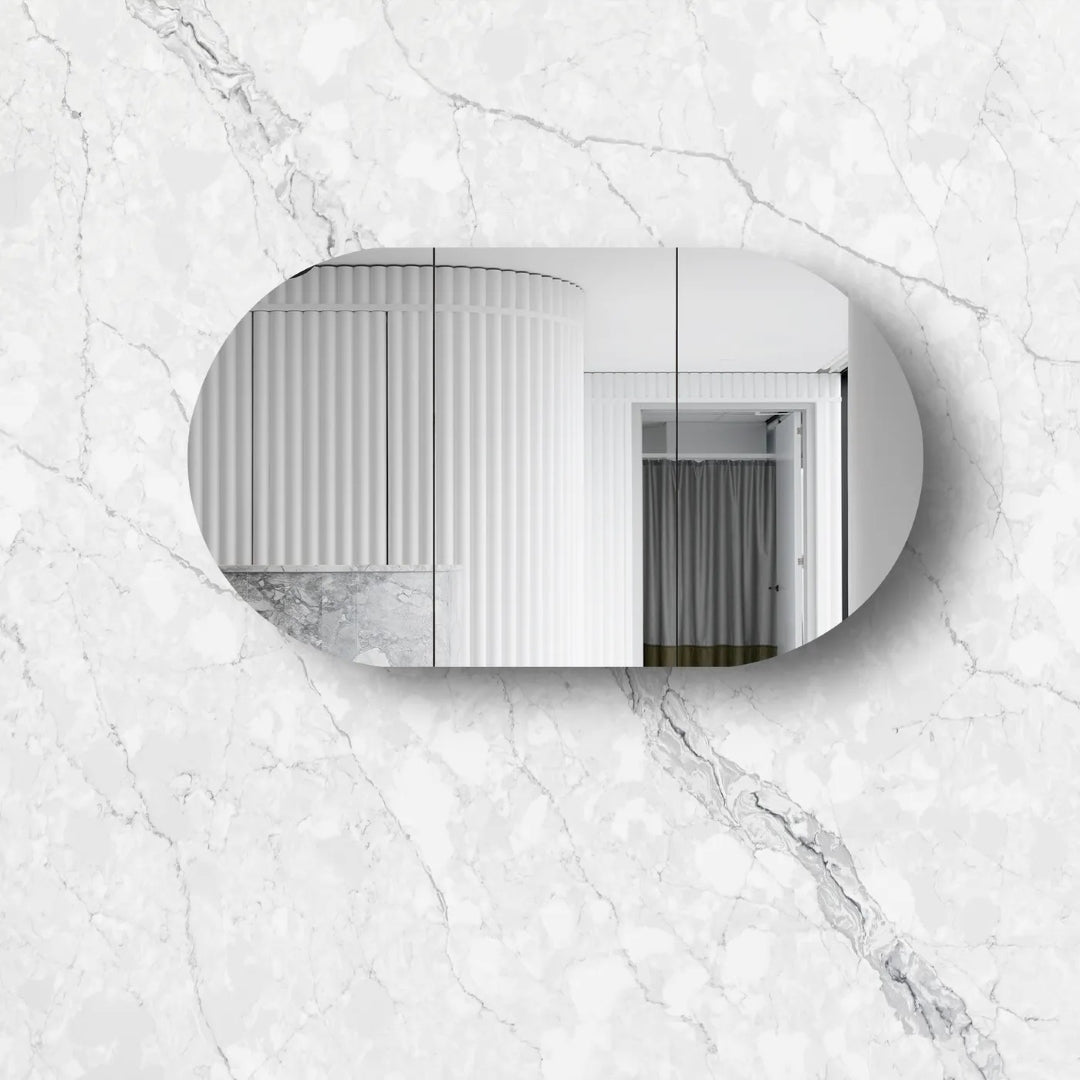 OTTI BONDI MATTE WHITE 1500MM SHAVING CABINET