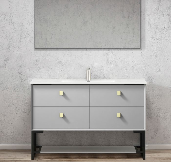 OTTI BOSTON LIGHT GREY 1200MM FLOOR STANDING VANITY