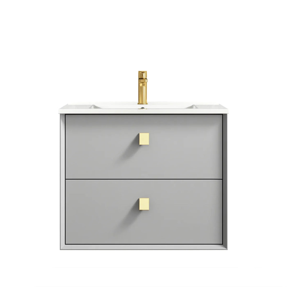 OTTI BOSTON LIGHT GREY 600MM WALL HUNG VANITY