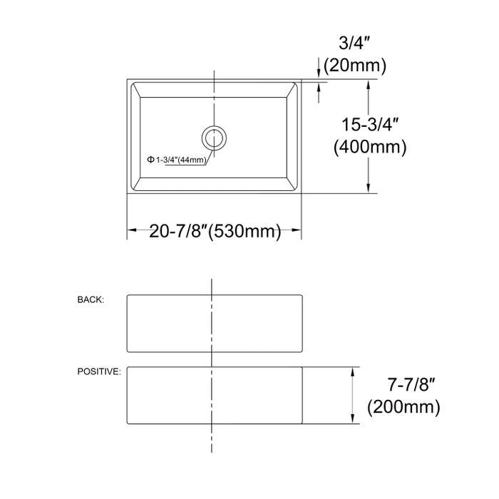 OTTI BUTLER ESSENTIALS SINK 530MM