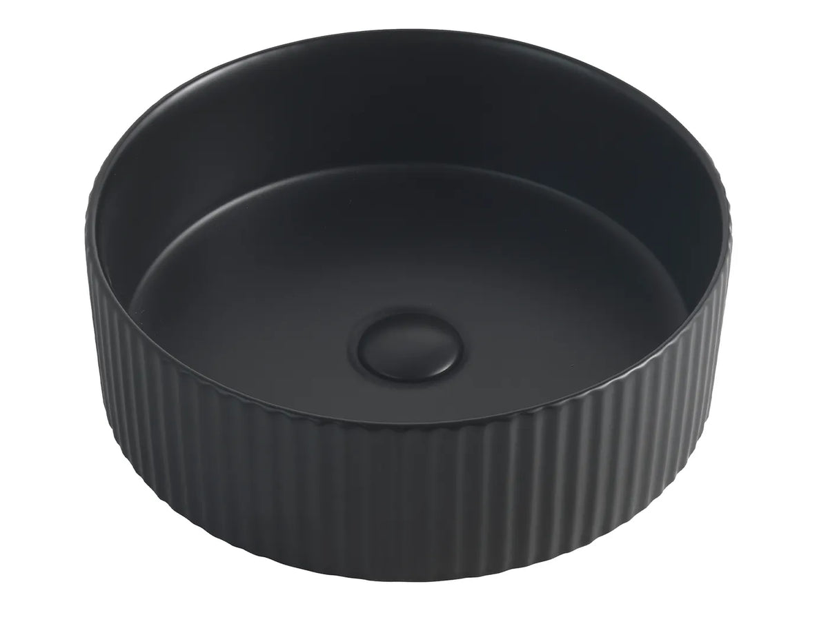 OTTI MARLO ROUND BASIN MATTE BLACK 400MM