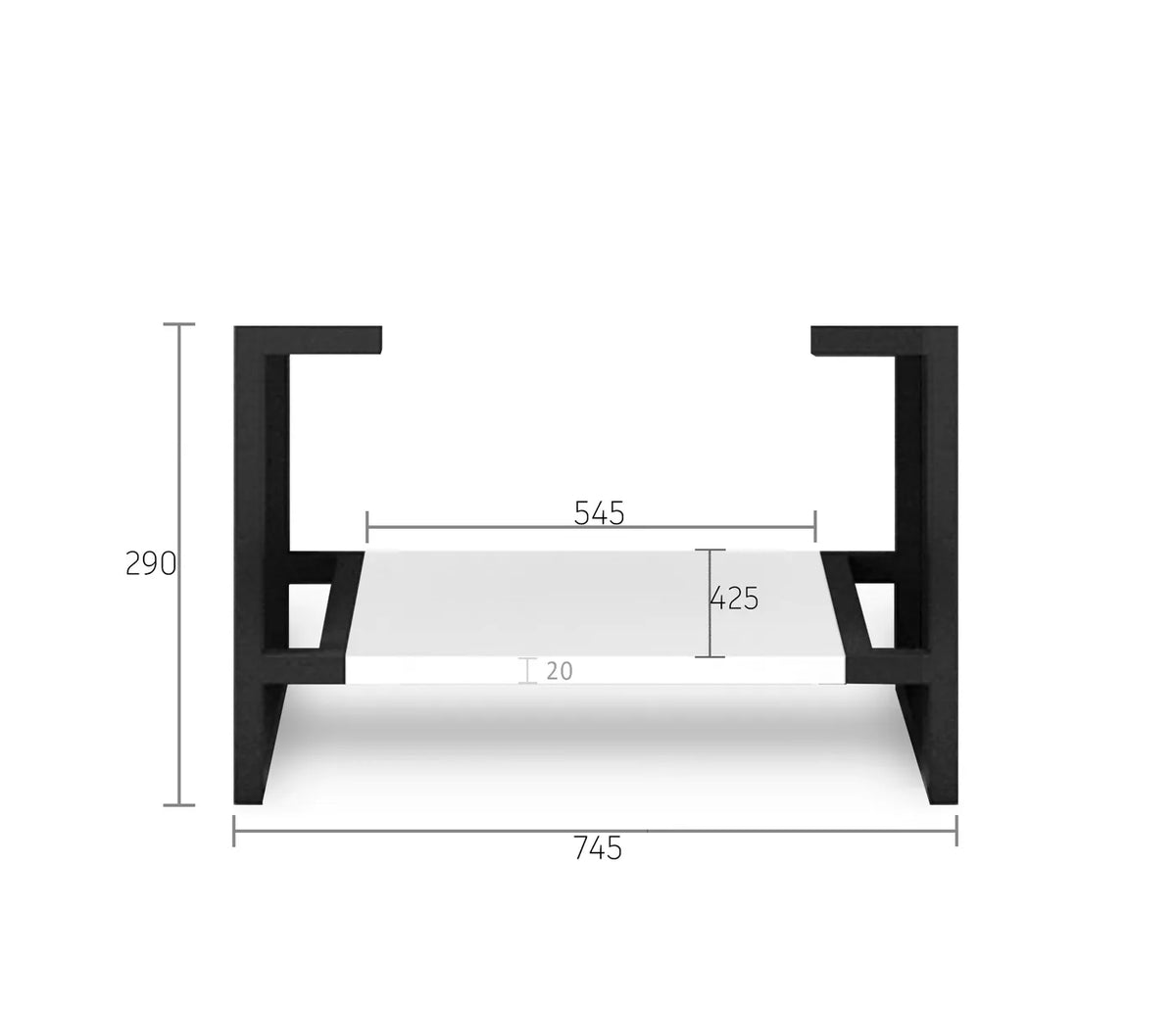 OTTI NOOSA MATTE WHITE 750MM FLOOR STANDING VANITY