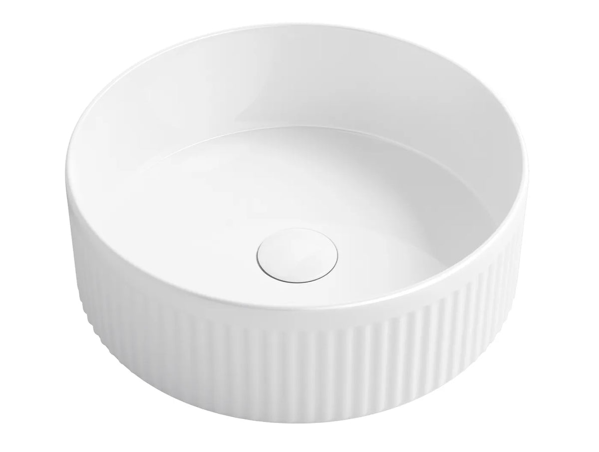 OTTI OXFORD ROUND MATTE BLACK BASIN 395MM