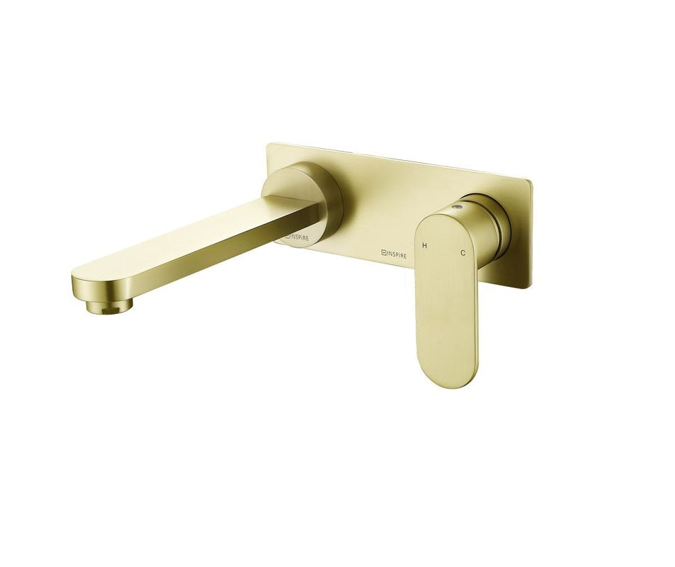 INSPIRE VETTO WALL BASIN MIXER BRUSHED NICKEL