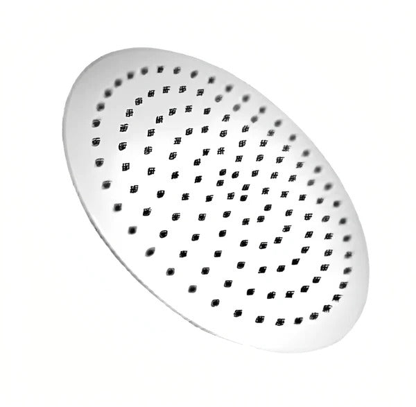 INSPIRE STAINLESS SHOWER HEAD ROUND 200MM BLACK