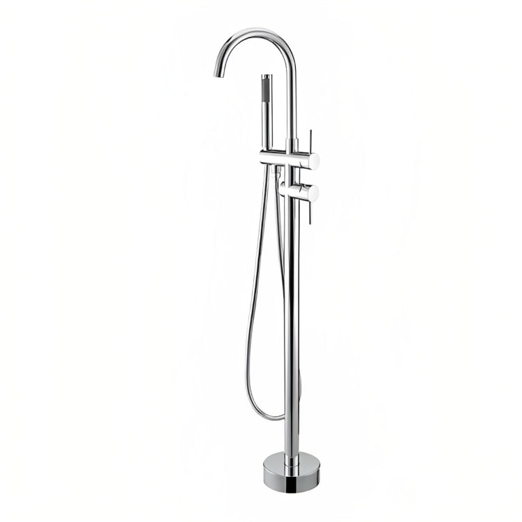 INSPIRE FREE STANDING BATH MIXER BRUSHED NICKEL