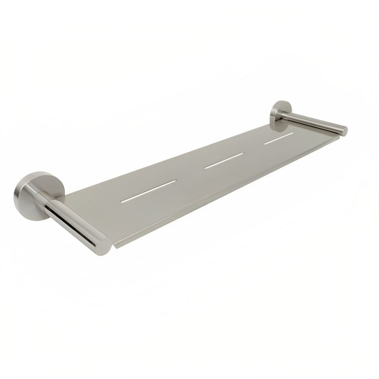 INSPIRE ROUND SHOWER SHELF BRUSHED NICKEL