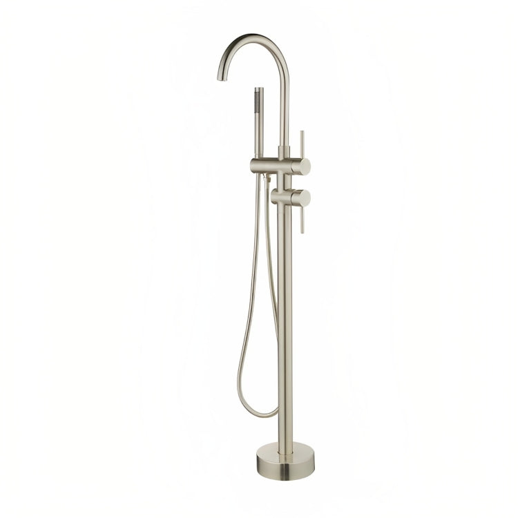 INSPIRE FREE STANDING BATH MIXER BRUSHED NICKEL