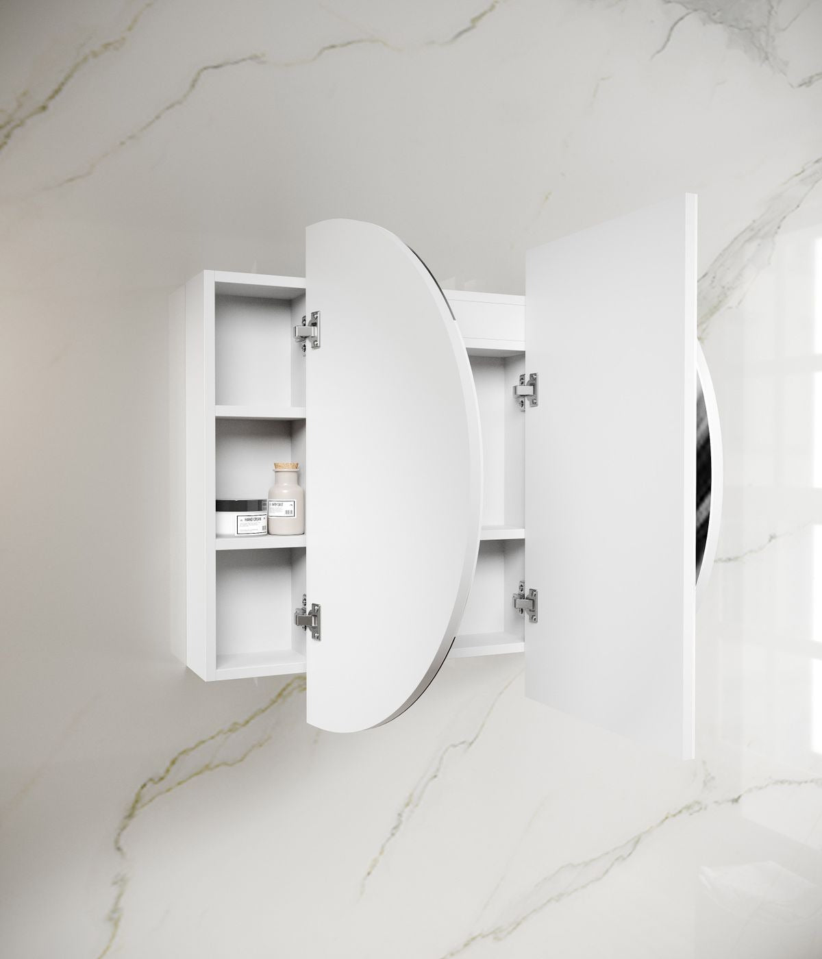 OTTI BONDI MATTE WHITE LED SHAVING CABINET 1200MM