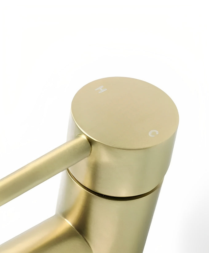 INSPIRE ROUL BASIN MIXER BRUSHED GOLD