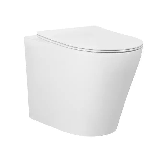 INSPIRE ALZANO RIMLESS WALL FACED PAN GLOSS WHITE