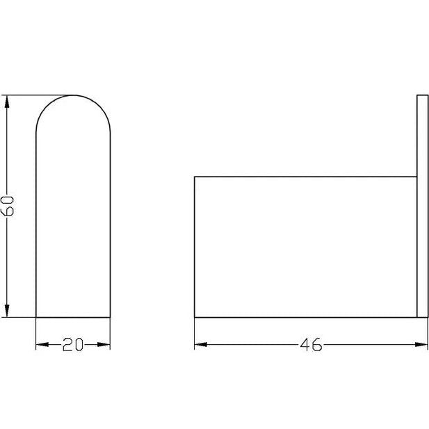 INSPIRE ZEVIO ROBE HOOK CHROME